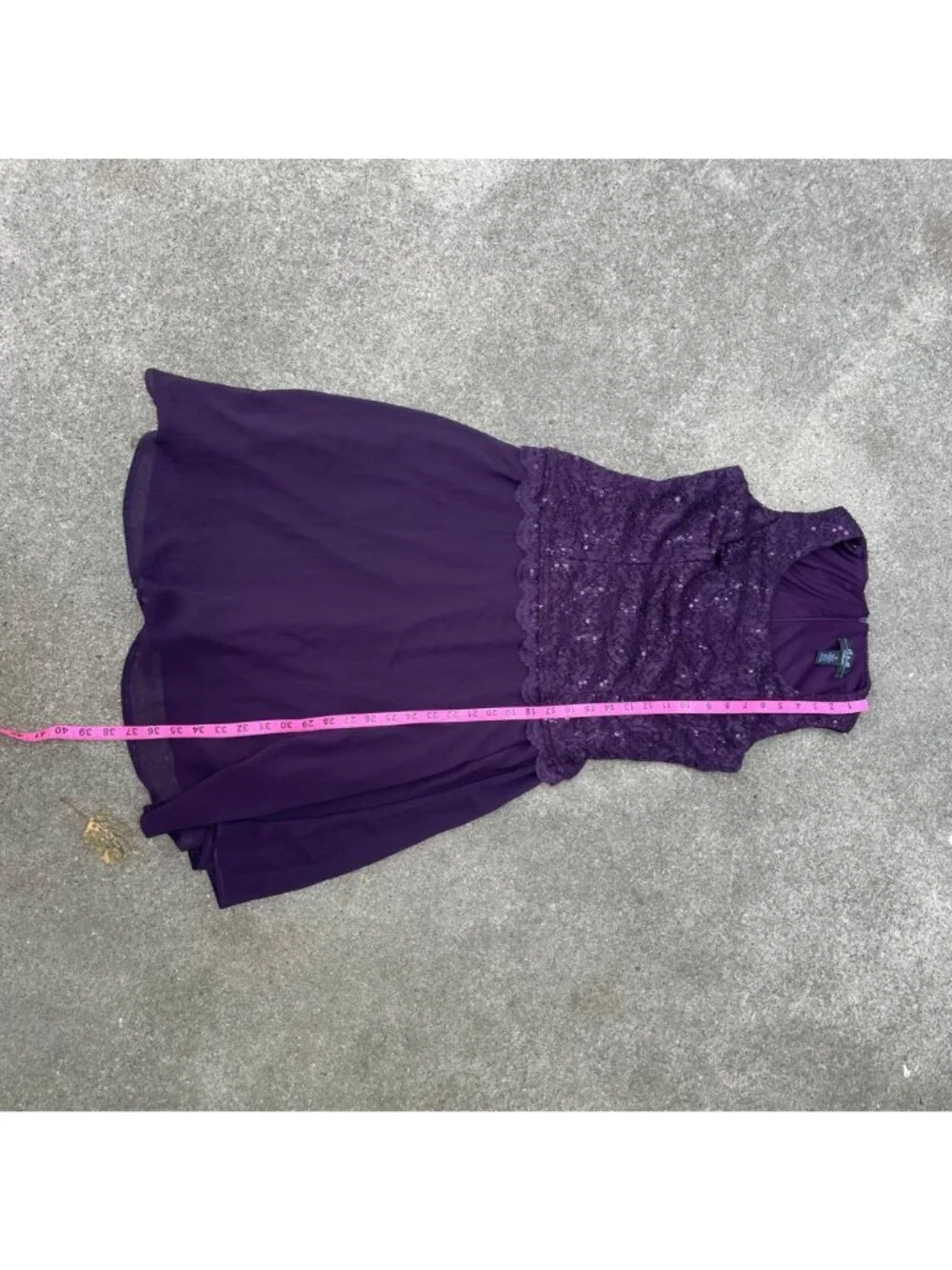 Vintage 90s 2pc Set Dress Cardigan Lace Seqin Drop Waist Flowy Fairy 10 Formal